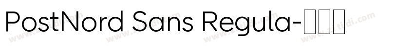 PostNord Sans Regula字体转换